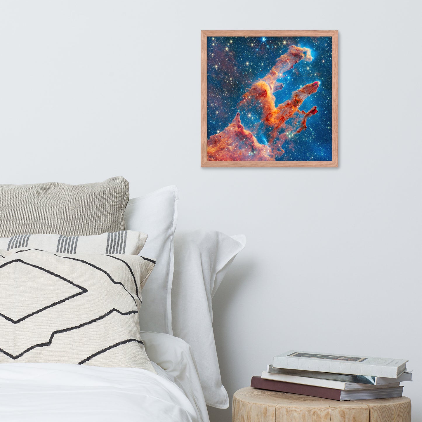 Framed James Webb Space Telescope Wonders: Pillars of Creation - Lustrous Photo Poster Print - Various Sizes