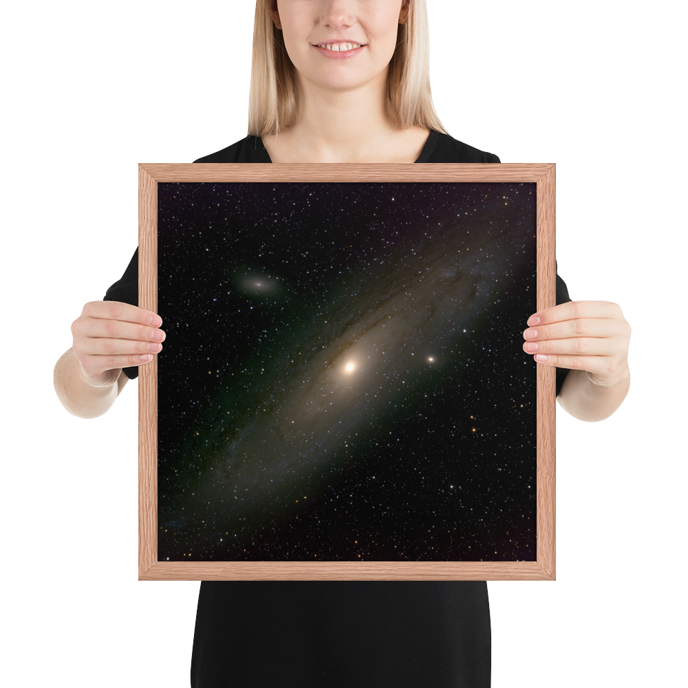 Andromeda Galaxy Unveiled: Your Cosmic Window in a Framed Print