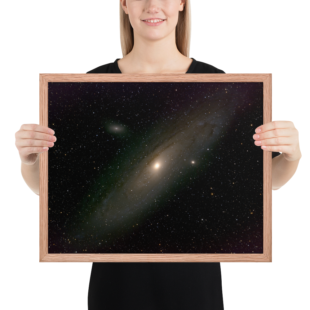 Andromeda Galaxy Unveiled: Your Cosmic Window in a Framed Print
