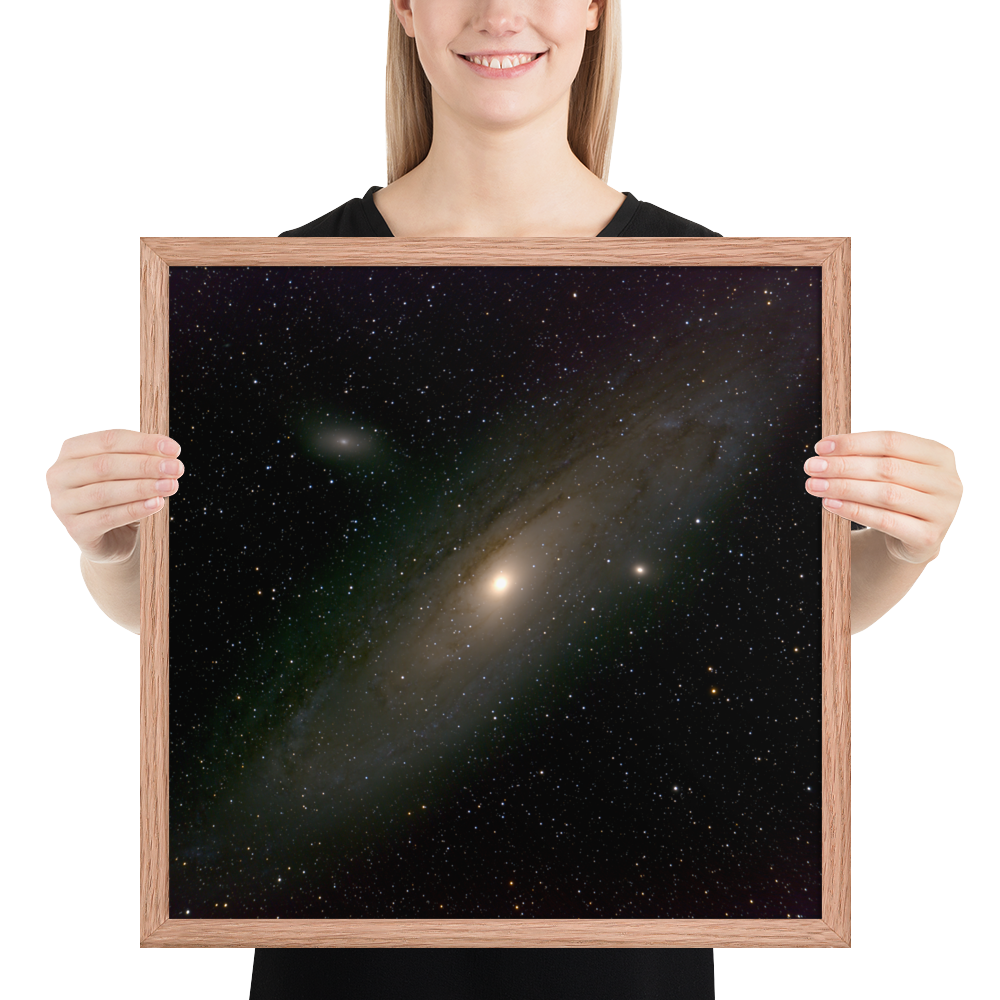 Andromeda Galaxy Unveiled: Your Cosmic Window in a Framed Print