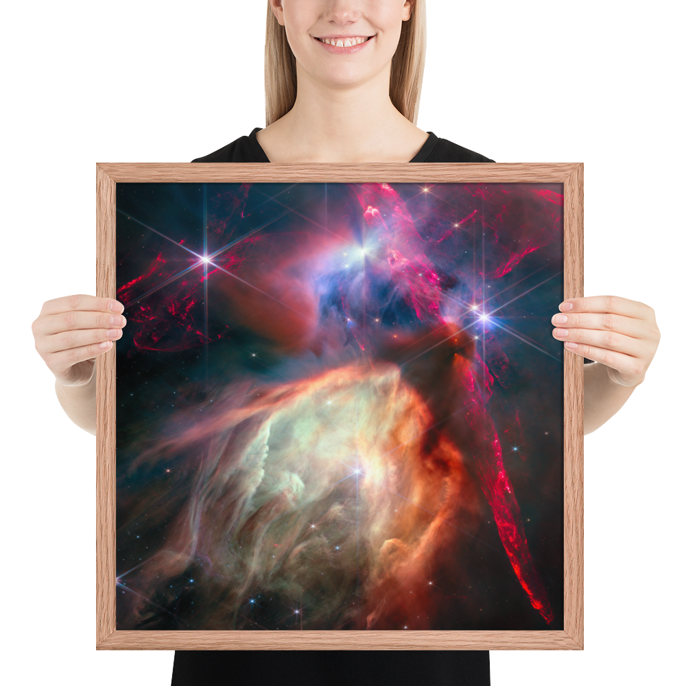 Rho Ophiuchi Astrophotography Masterpiece: Premium Poster Print Framed
