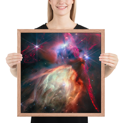 Rho Ophiuchi Astrophotography Masterpiece: Premium Poster Print Framed