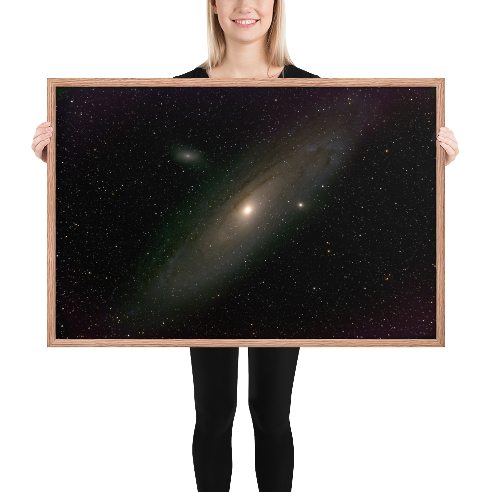 Andromeda Galaxy Unveiled: Your Cosmic Window in a Framed Print