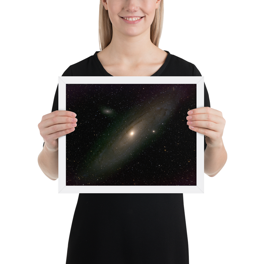 Andromeda Galaxy Unveiled: Your Cosmic Window in a Framed Print
