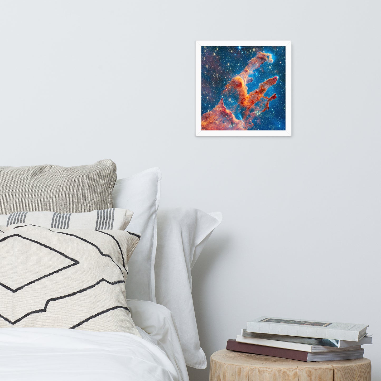 Framed James Webb Space Telescope Wonders: Pillars of Creation - Lustrous Photo Poster Print - Various Sizes