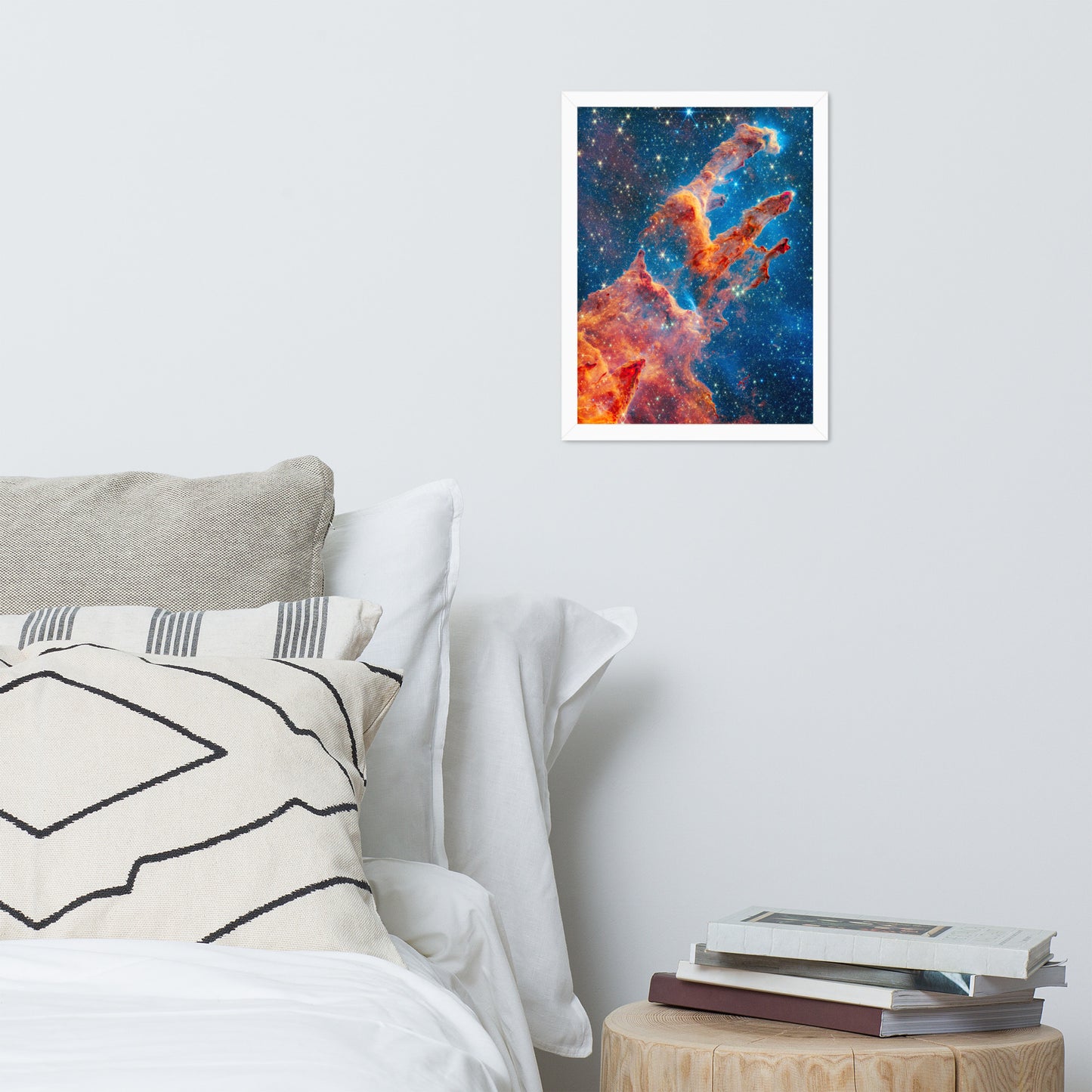 Framed James Webb Space Telescope Wonders: Pillars of Creation - Lustrous Photo Poster Print - Various Sizes