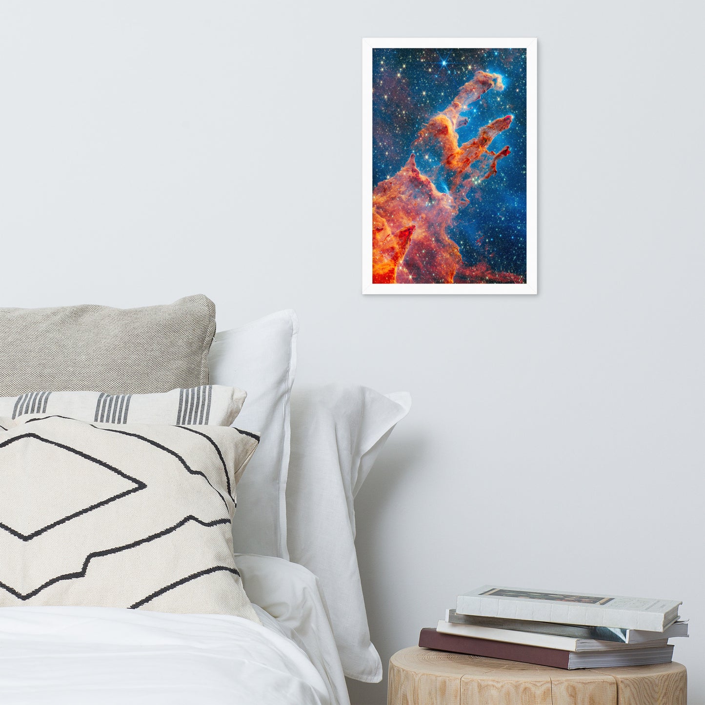 Framed James Webb Space Telescope Wonders: Pillars of Creation - Lustrous Photo Poster Print - Various Sizes