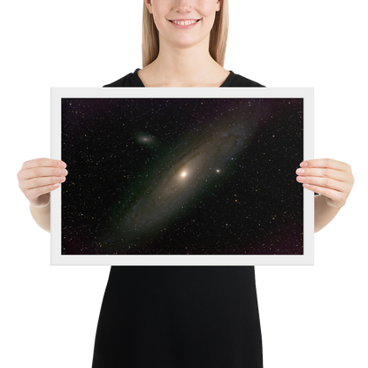 Andromeda Galaxy Unveiled: Your Cosmic Window in a Framed Print