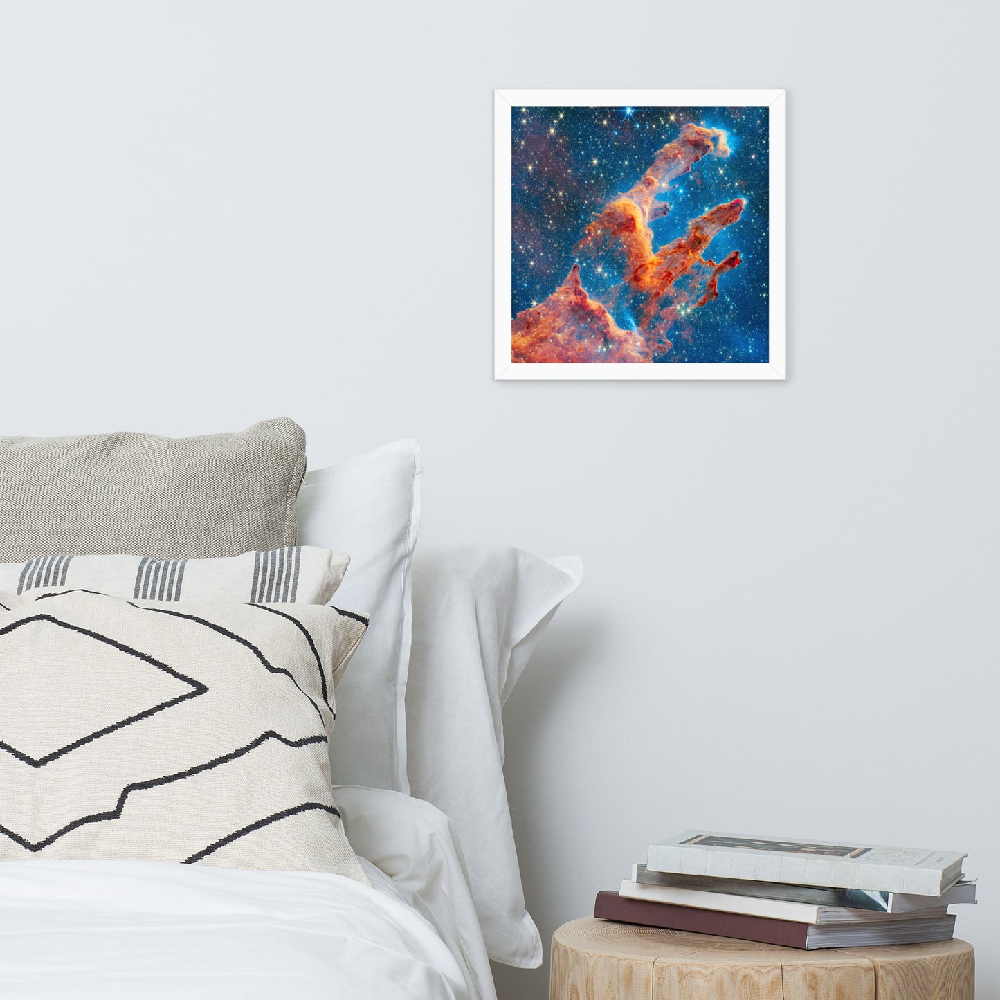 Framed James Webb Space Telescope Wonders: Pillars of Creation - Lustrous Photo Poster Print - Various Sizes