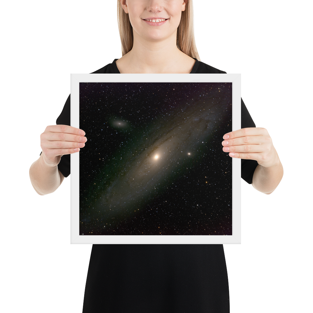 Andromeda Galaxy Unveiled: Your Cosmic Window in a Framed Print