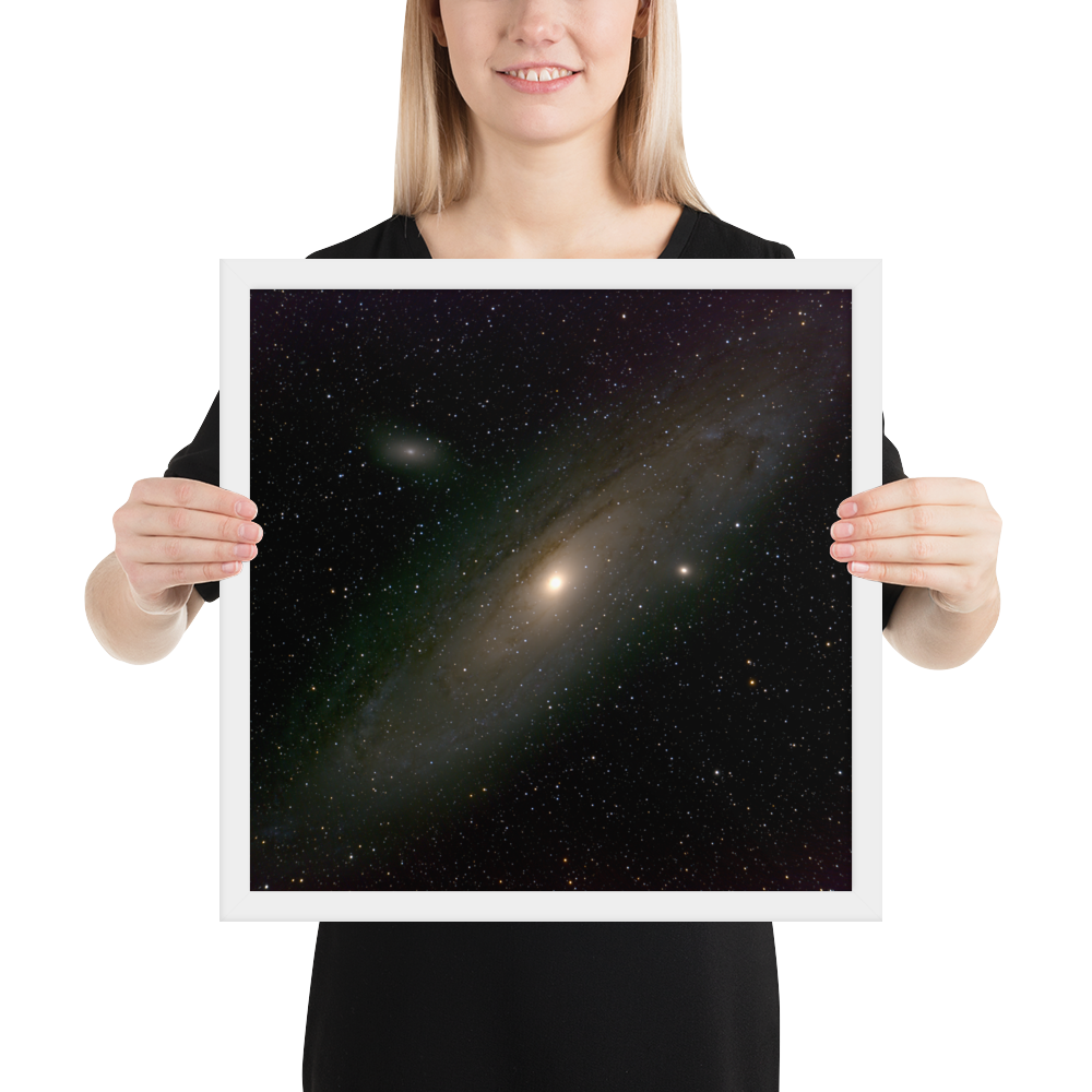 Andromeda Galaxy Unveiled: Your Cosmic Window in a Framed Print