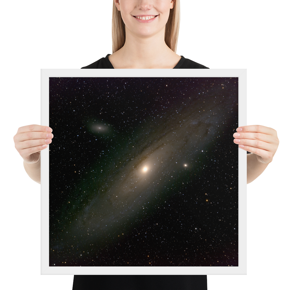 Andromeda Galaxy Unveiled: Your Cosmic Window in a Framed Print