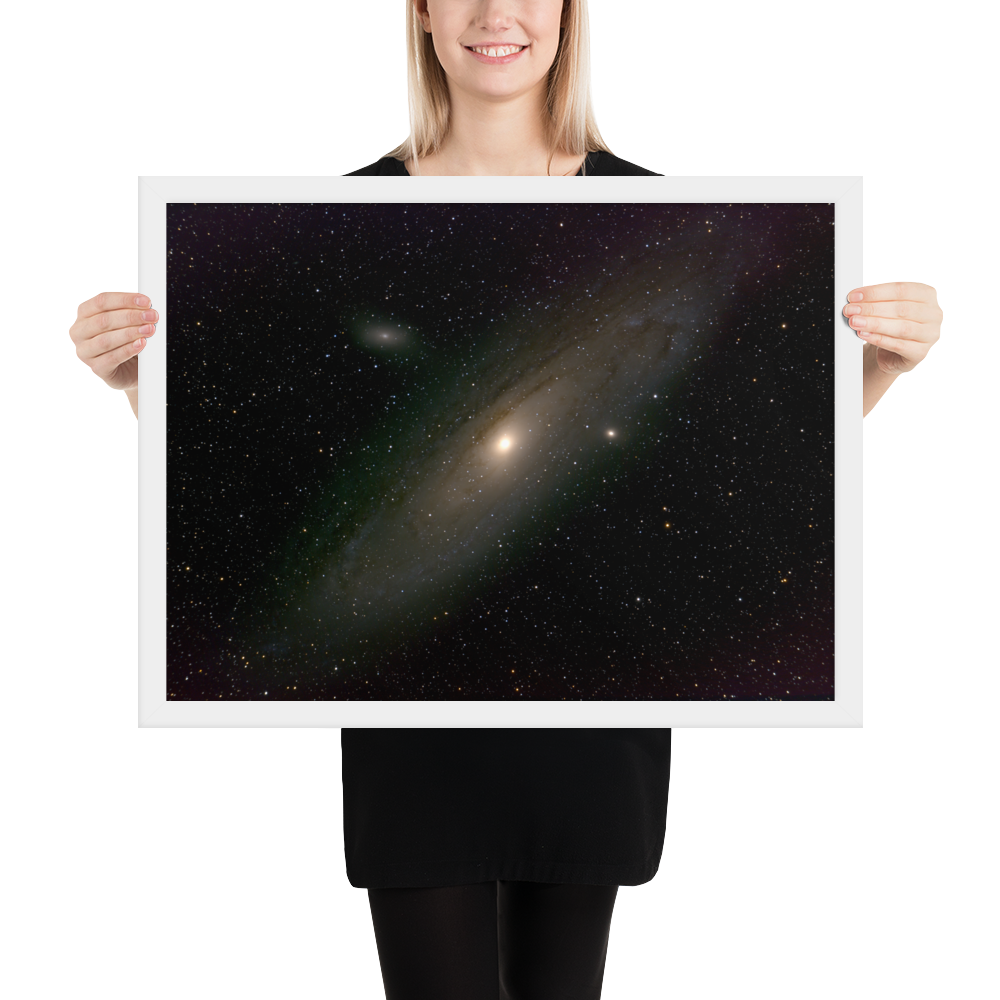 Andromeda Galaxy Unveiled: Your Cosmic Window in a Framed Print