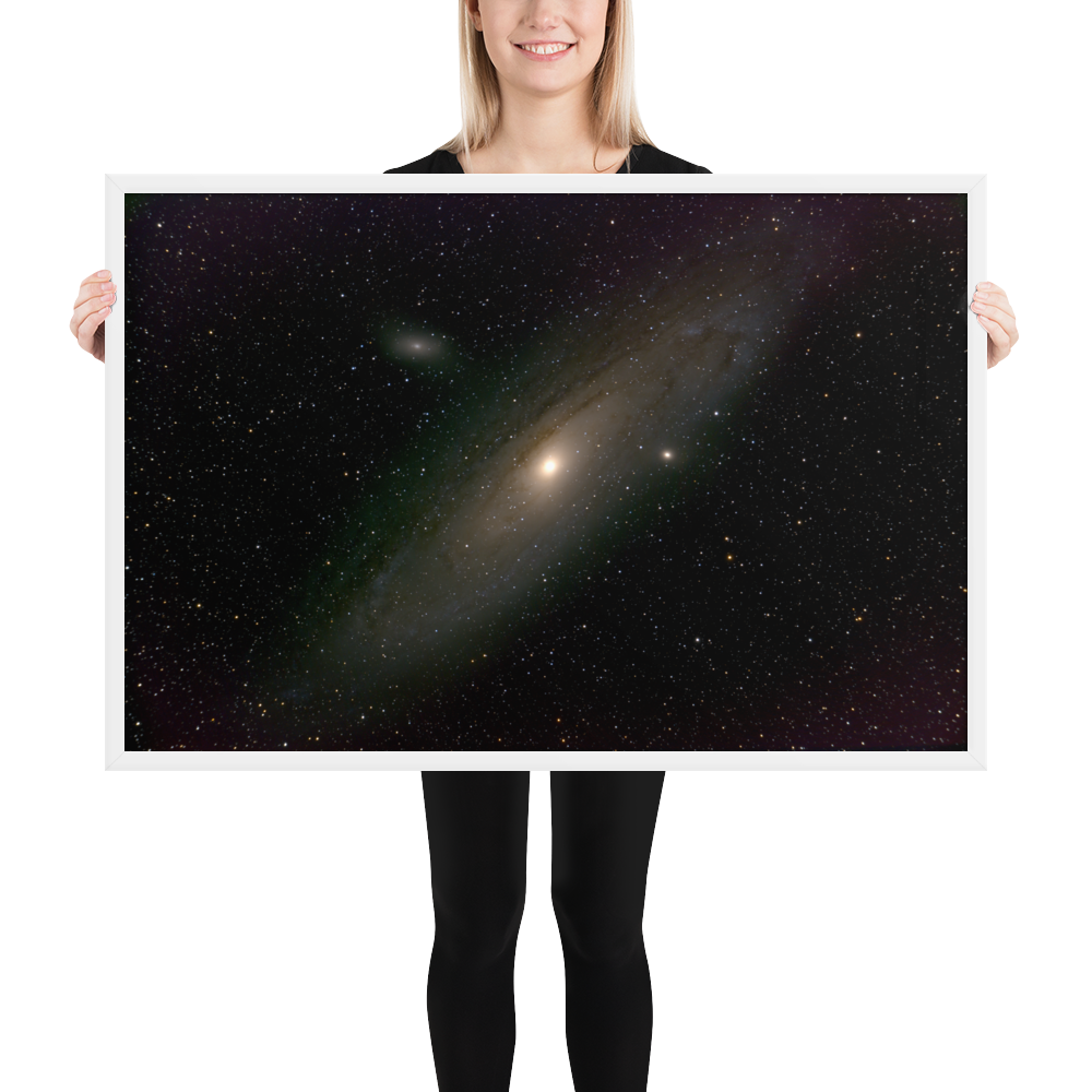 Andromeda Galaxy Unveiled: Your Cosmic Window in a Framed Print