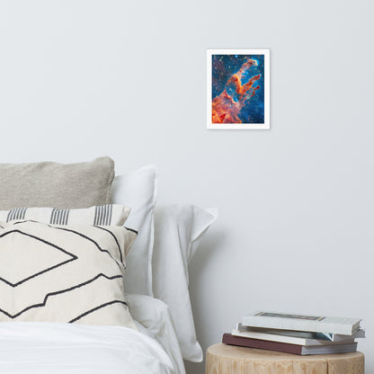 Framed James Webb Space Telescope Wonders: Pillars of Creation - Lustrous Photo Poster Print - Various Sizes