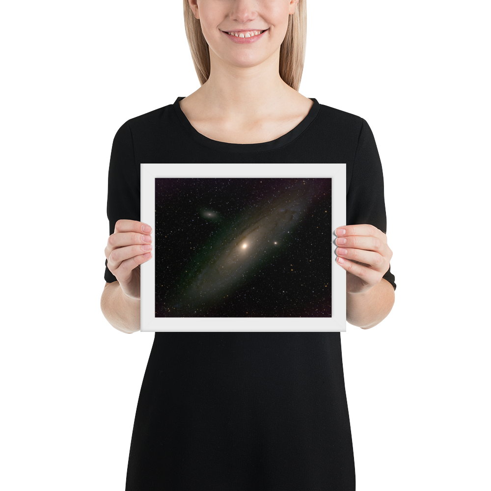 Andromeda Galaxy Unveiled: Your Cosmic Window in a Framed Print