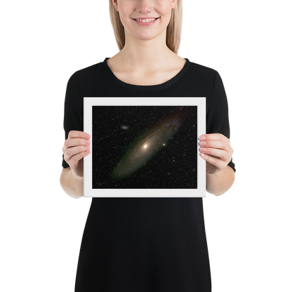 Andromeda Galaxy Unveiled: Premium Framed Astrophotography Luster Print