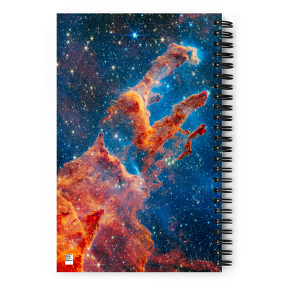 Galactic Harmony Spiral Notebook - Pillars of Creation Edition