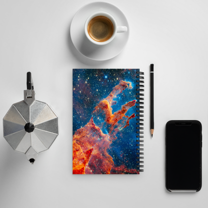 Galactic Harmony Spiral Notebook - Pillars of Creation Edition