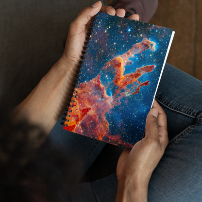 Galactic Harmony Spiral Notebook - Pillars of Creation Edition
