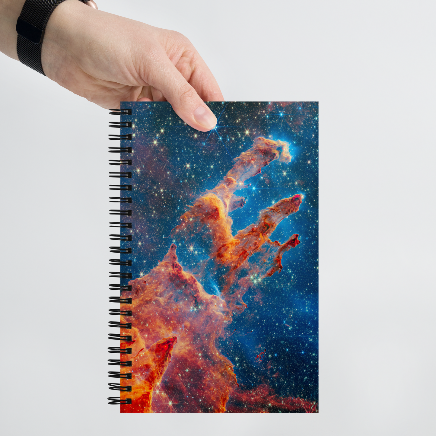 Galactic Harmony Spiral Notebook - Pillars of Creation Edition