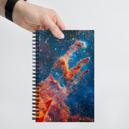 Galactic Harmony Spiral Notebook - Pillars of Creation Edition