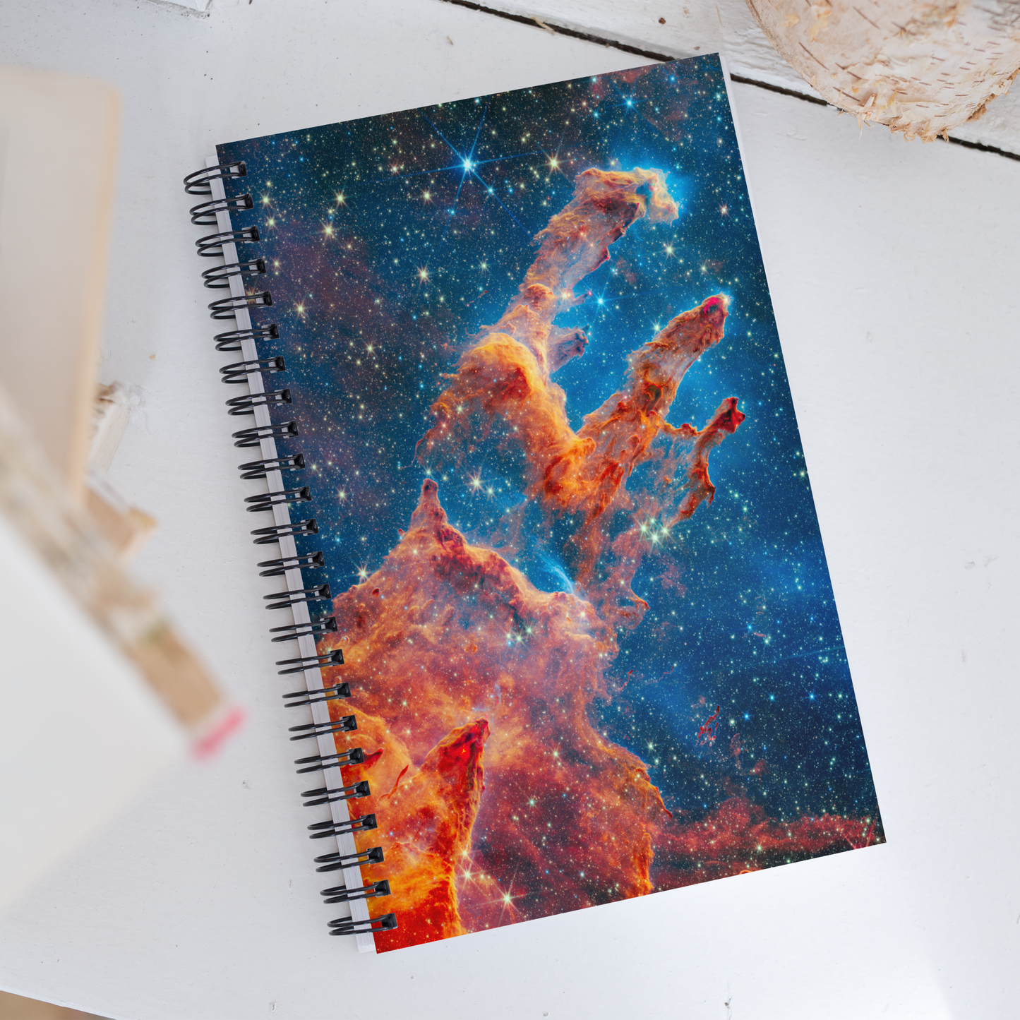 Galactic Harmony Spiral Notebook - Pillars of Creation Edition