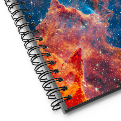 Galactic Harmony Spiral Notebook - Pillars of Creation Edition