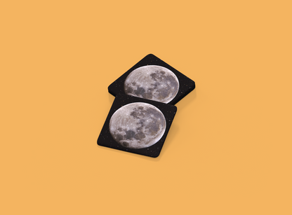 Celestial Cheers: Super Blue Moon Drink Coaster