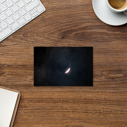 2024 Solar Eclipse Diamond Ring Postcard - Share Cosmic Wonders with Loved Ones Near and Far 🌞🌙