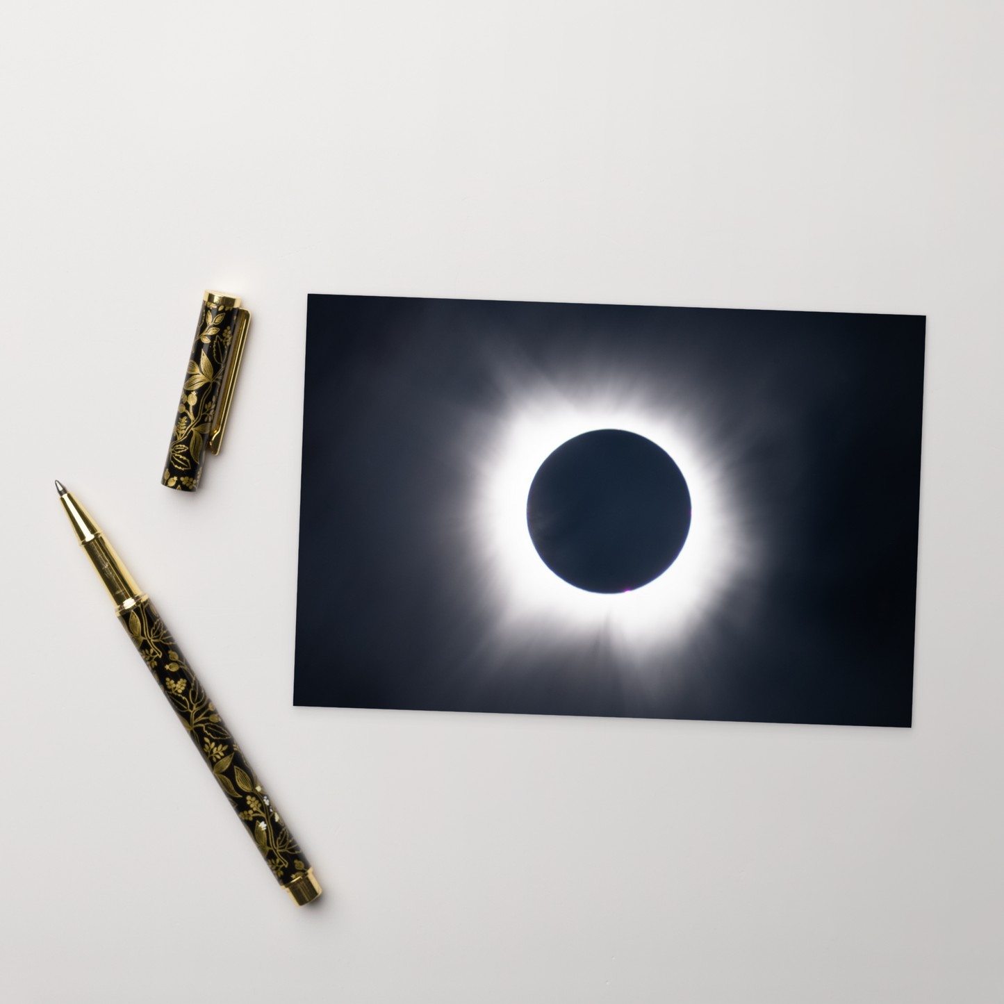 2024 Solar Eclipse Totality Postcard - Send Cosmic Greetings 🌞🌑