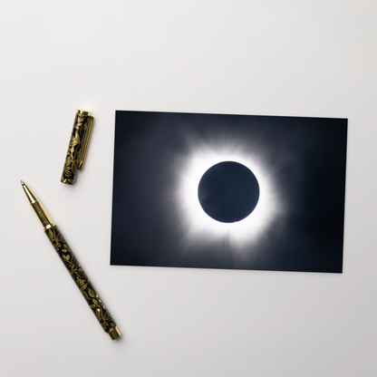 2024 Solar Eclipse Totality Postcard - Send Cosmic Greetings 🌞🌑