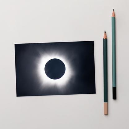 2024 Solar Eclipse Totality Postcard - Send Cosmic Greetings 🌞🌑
