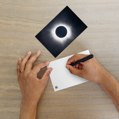 2024 Solar Eclipse Totality Postcard - Send Cosmic Greetings 🌞🌑