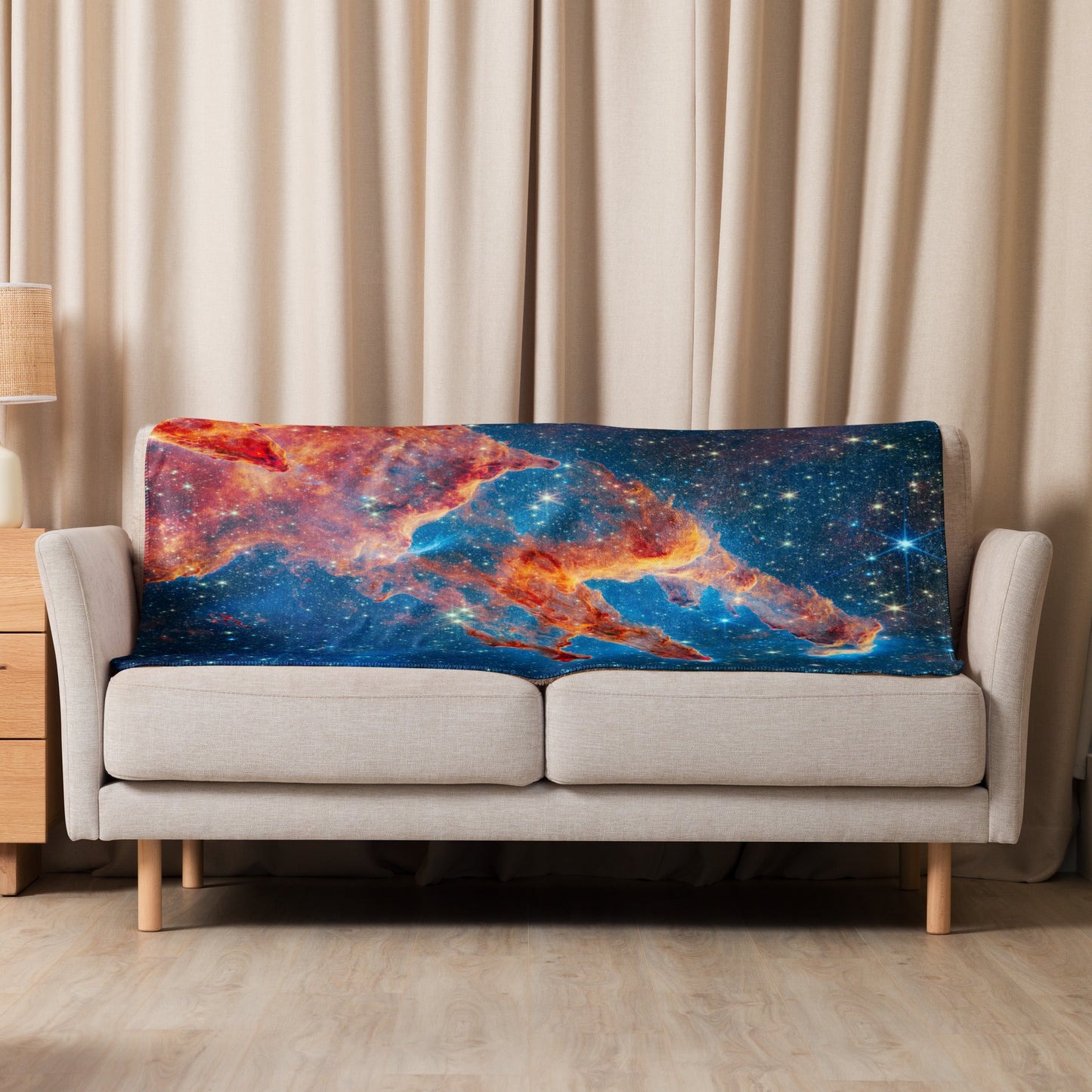 Galactic Blanket: James Webb Space Telescope Art: Pillars of Creation
