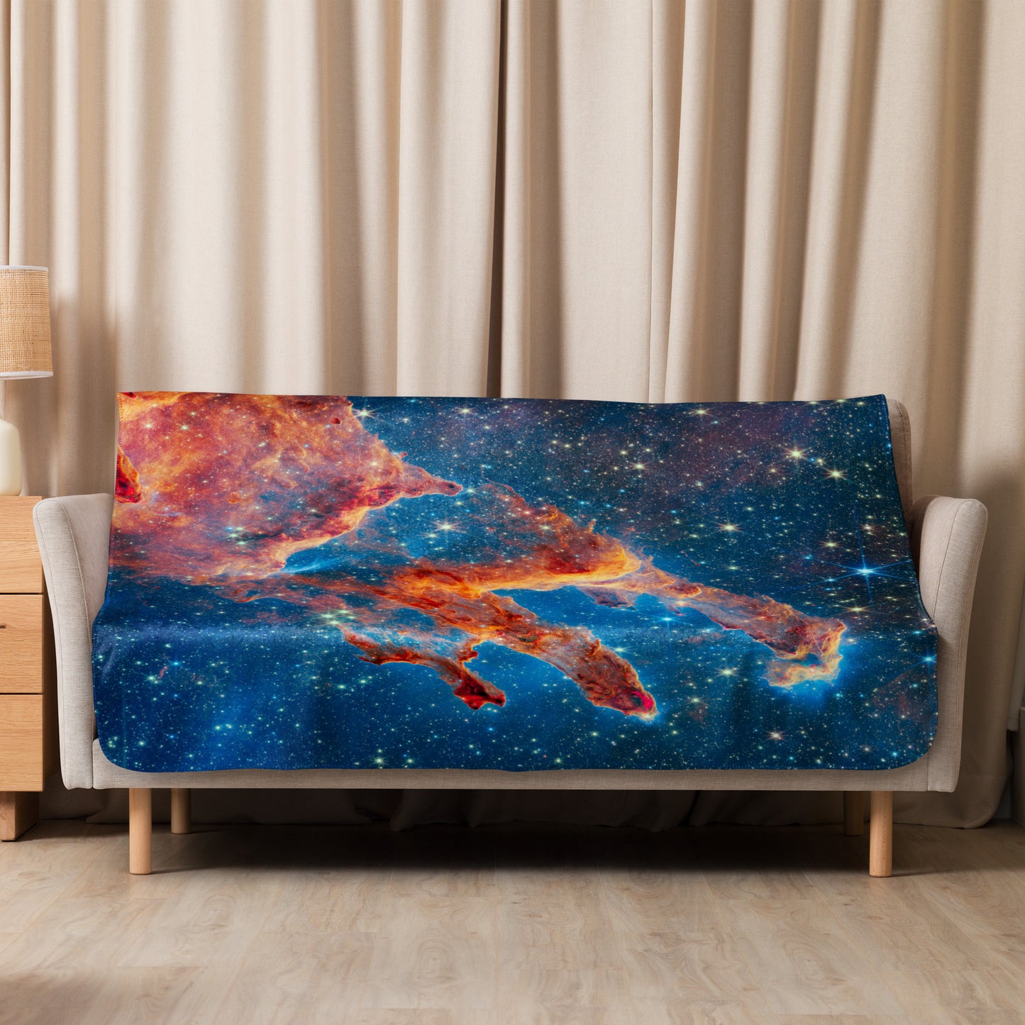 Galactic Blanket: James Webb Space Telescope Art: Pillars of Creation
