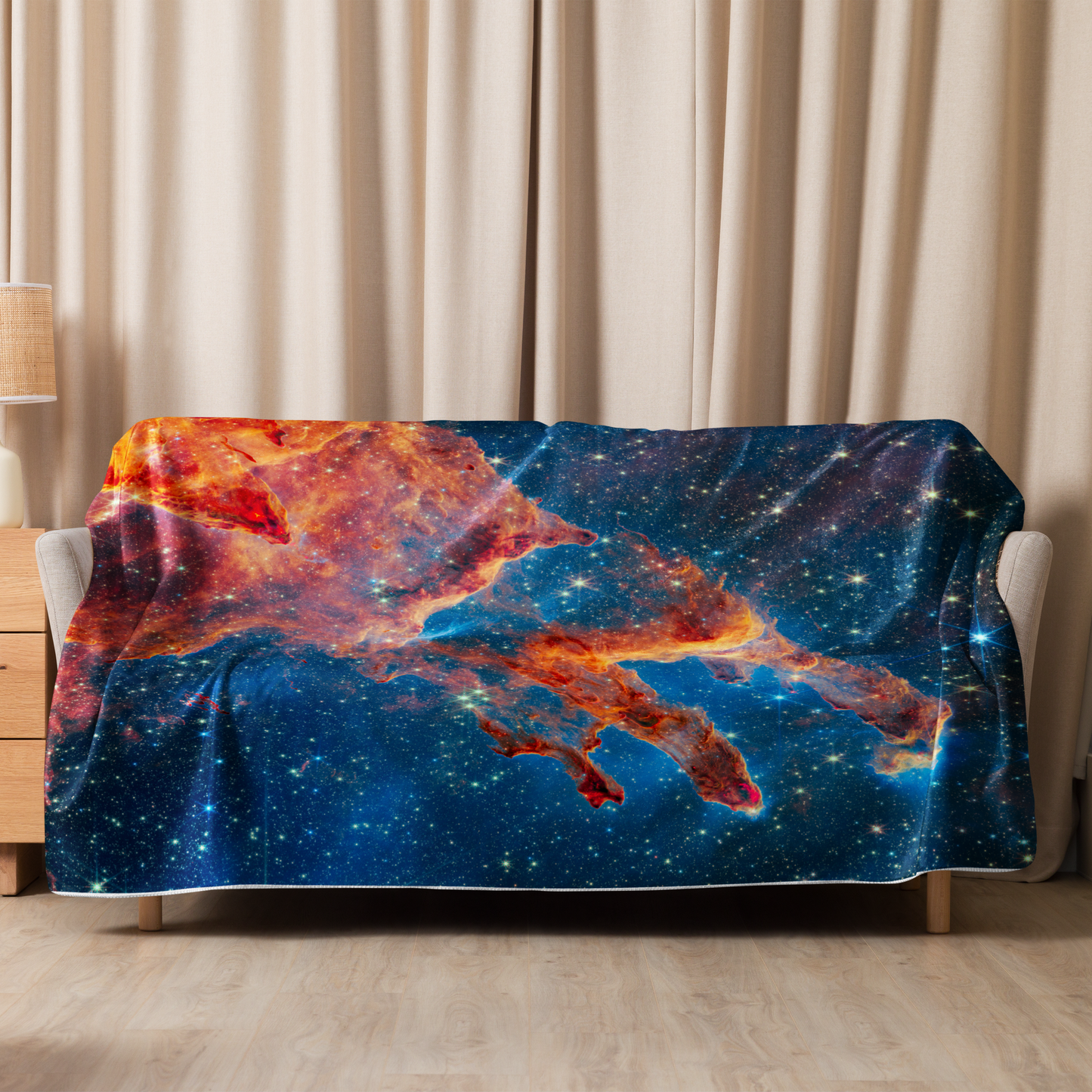 Galactic Blanket: James Webb Space Telescope Art: Pillars of Creation