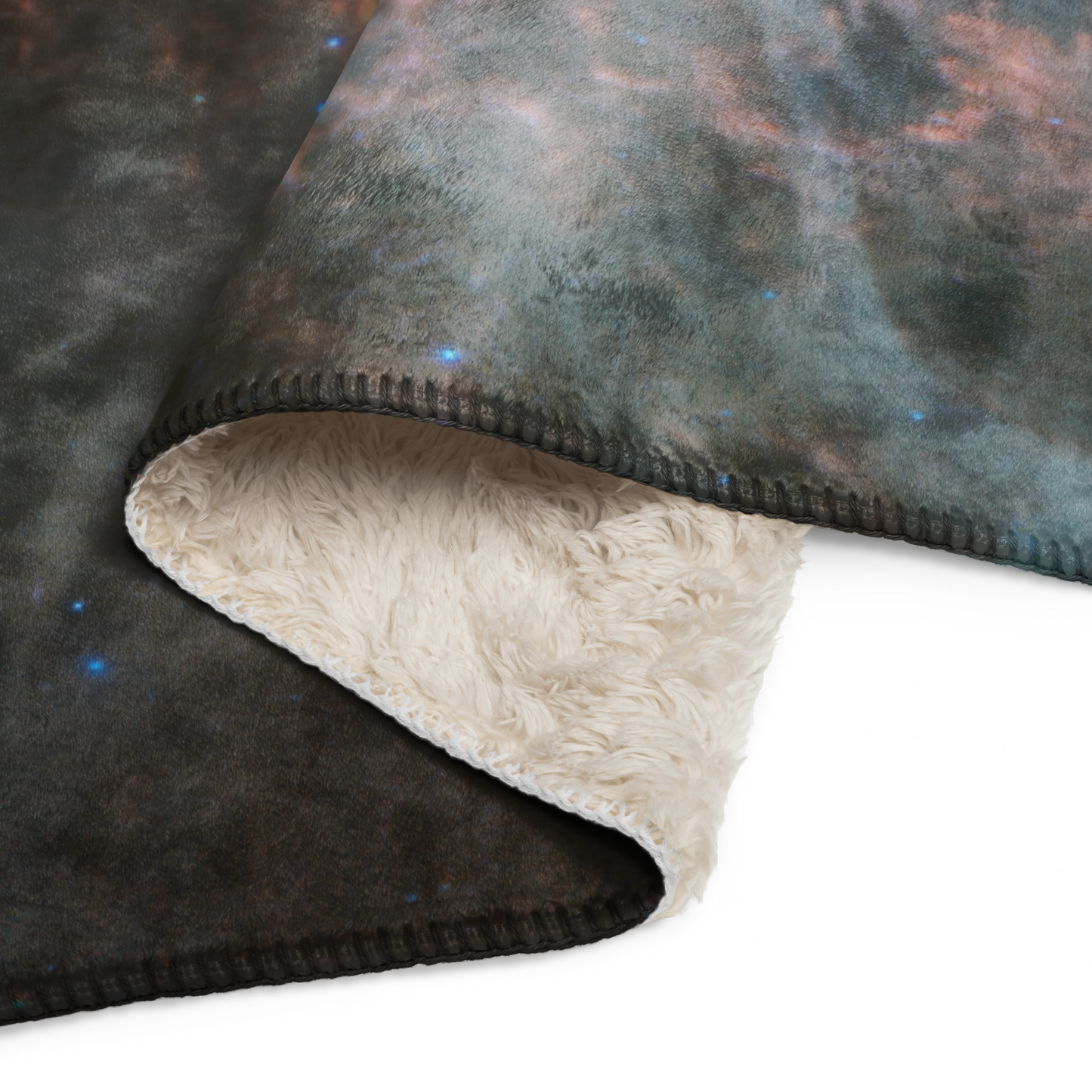Crab Nebula from JWST Printed on a Sublimated Sherpa Blanket in Galactic Sizes