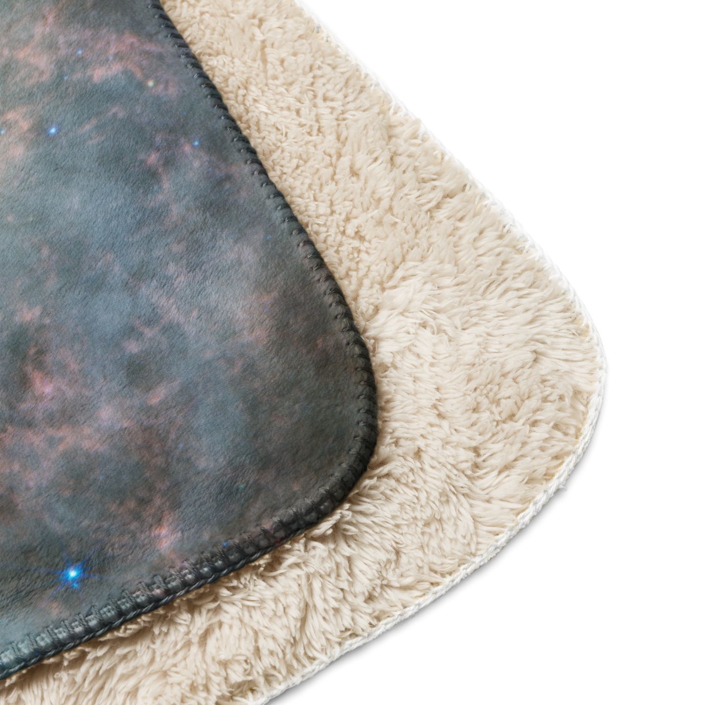 Crab Nebula from JWST Printed on a Sublimated Sherpa Blanket in Galactic Sizes