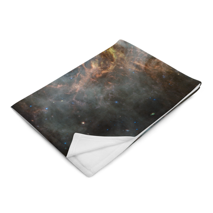Crab Nebula from JWST Printed on a Throw Blanket in Galactic Sizes
