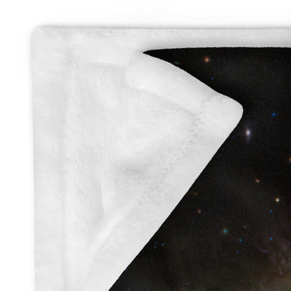 Crab Nebula from JWST Printed on a Throw Blanket in Galactic Sizes