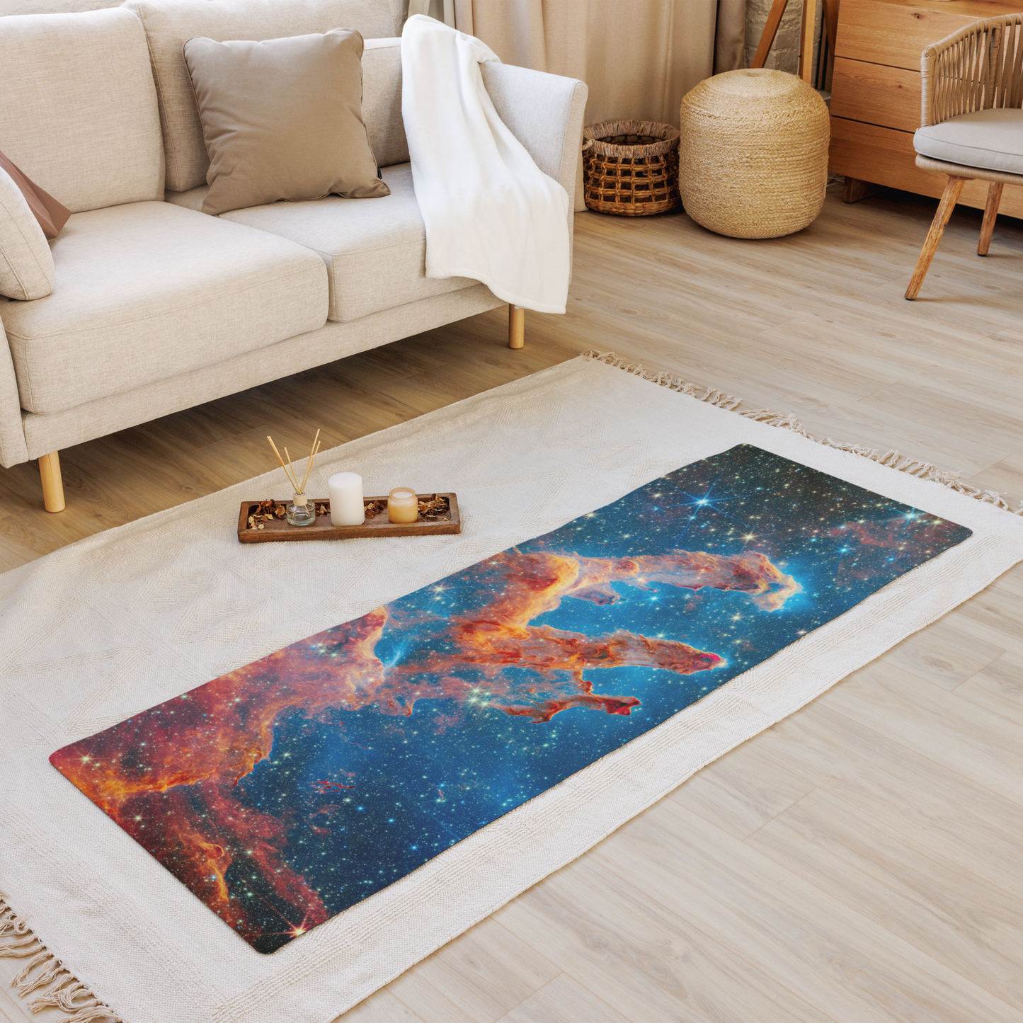 Cosmic Serenity Yoga Mat - Pillars of Creation Edition